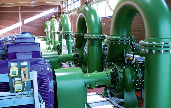 Pumping station delivers untreated water for Ruhr area's drinking water supply