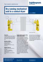 Solution: Dry running agitator seal MR in a conical dryer