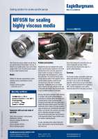 Solution: Roller bellows seal MF95N for screw spindle pumps