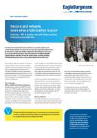 Solution: Secure and reliable, even where lubrication is poor 