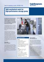 Solution: VGH mechanical seals for storage pump