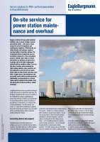 Solution: On-site service for power station maintenance and overhaul